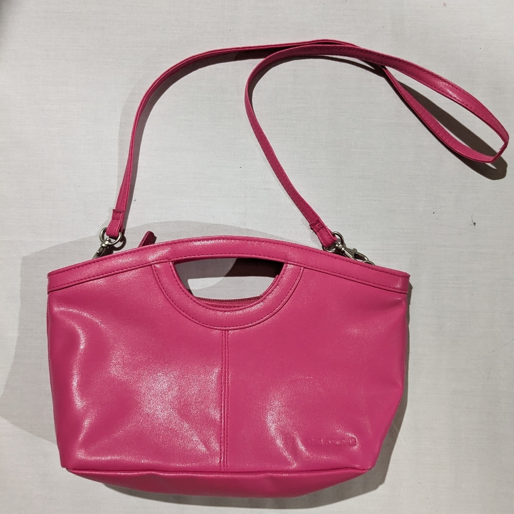 Crossbody pink purse shoulder top handle clutch bag The Stone